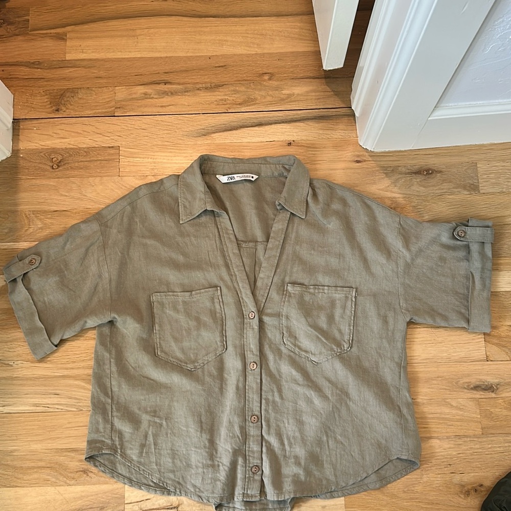 Zara short sleeve blouse